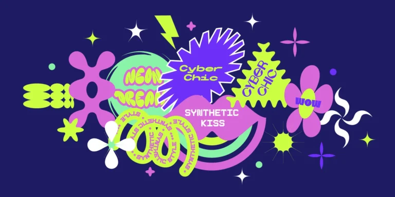 Abstract colorful pattern representing the lack of branding in digital selling.